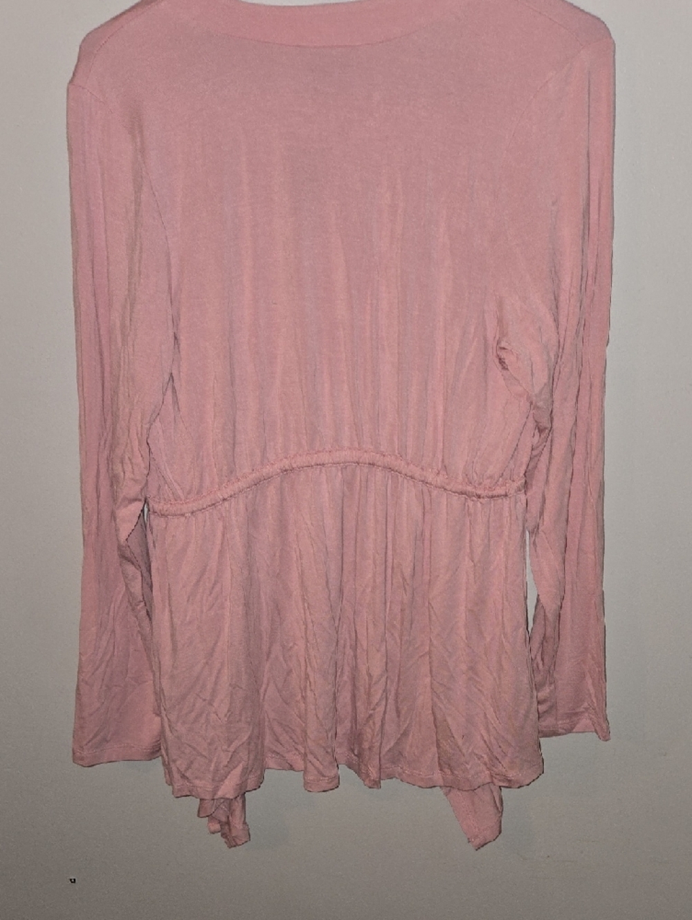 Torrid Soft Pink Open-Front Drawstring Cardigan - Picture 5 of 5